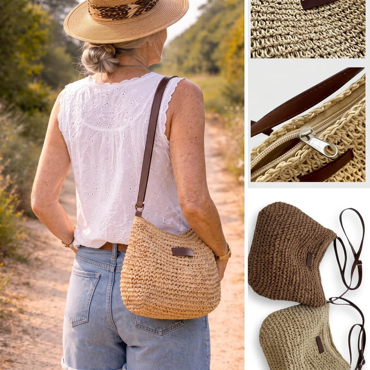 CARMEN - ELEGANTE BOLSO TEJIDO
