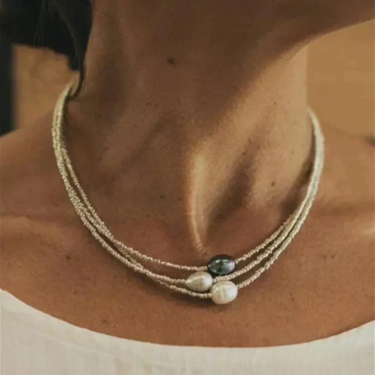 COLLAR DE PERLAS DE ESTILO VINTAGE