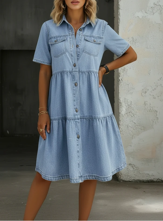Sofía - Vestido vaquero elegante y desenfadado