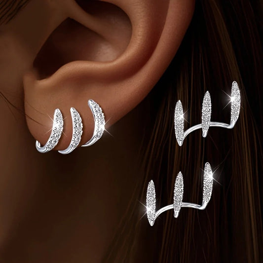 ELEGANTE PENDIENTES DOBLES