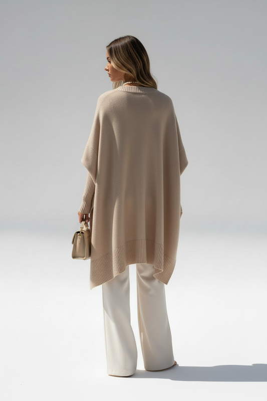 Olivia - Jersey tipo poncho oversize
